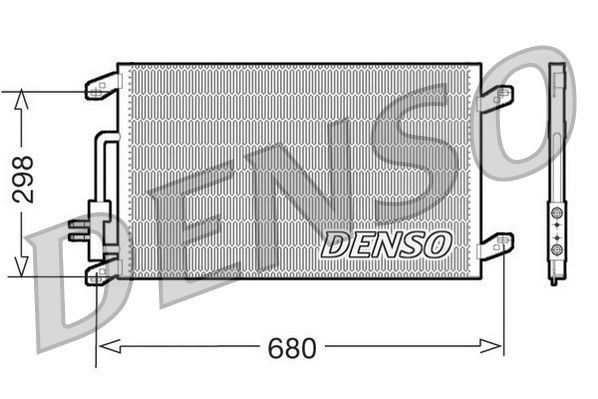 DENSO Air conditioning condenser Article number: DCN13016 cheaply