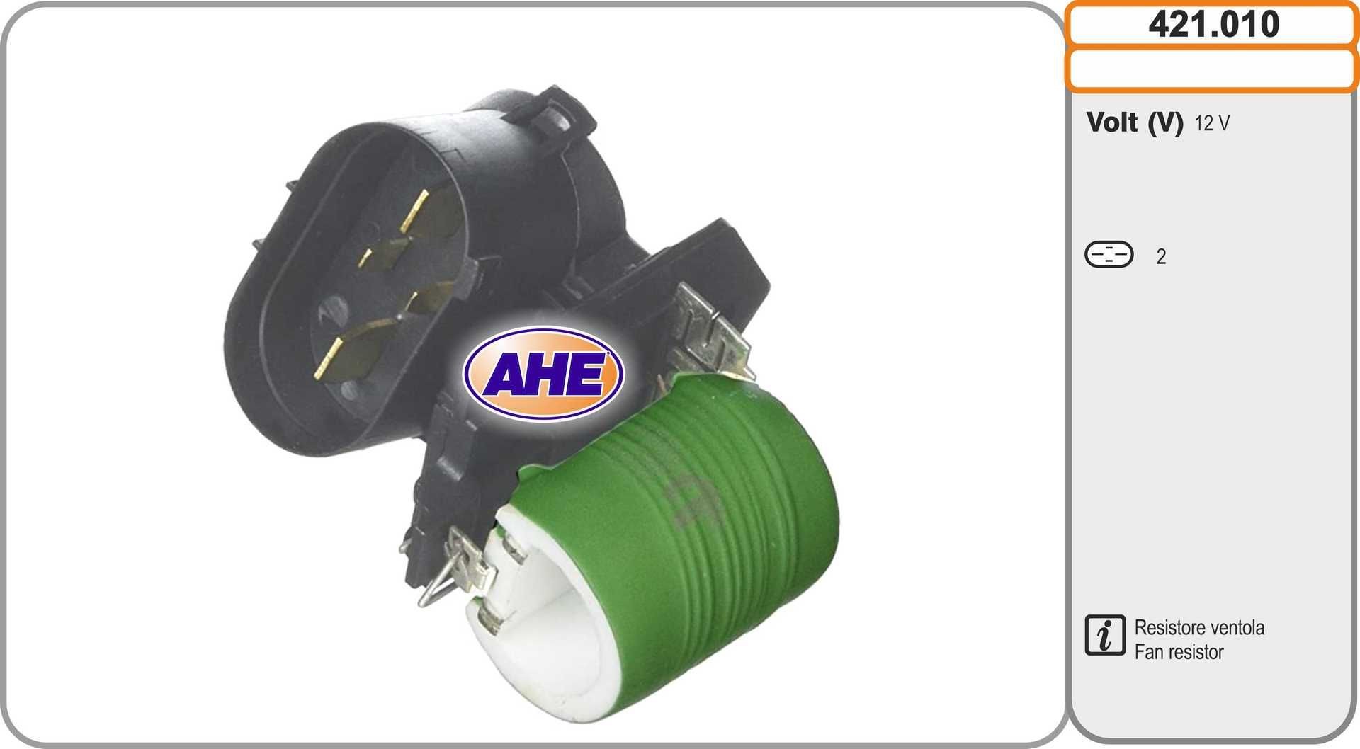 AHE Pre-resistor, electro motor radiator fan Article number: 421.010 cheaply