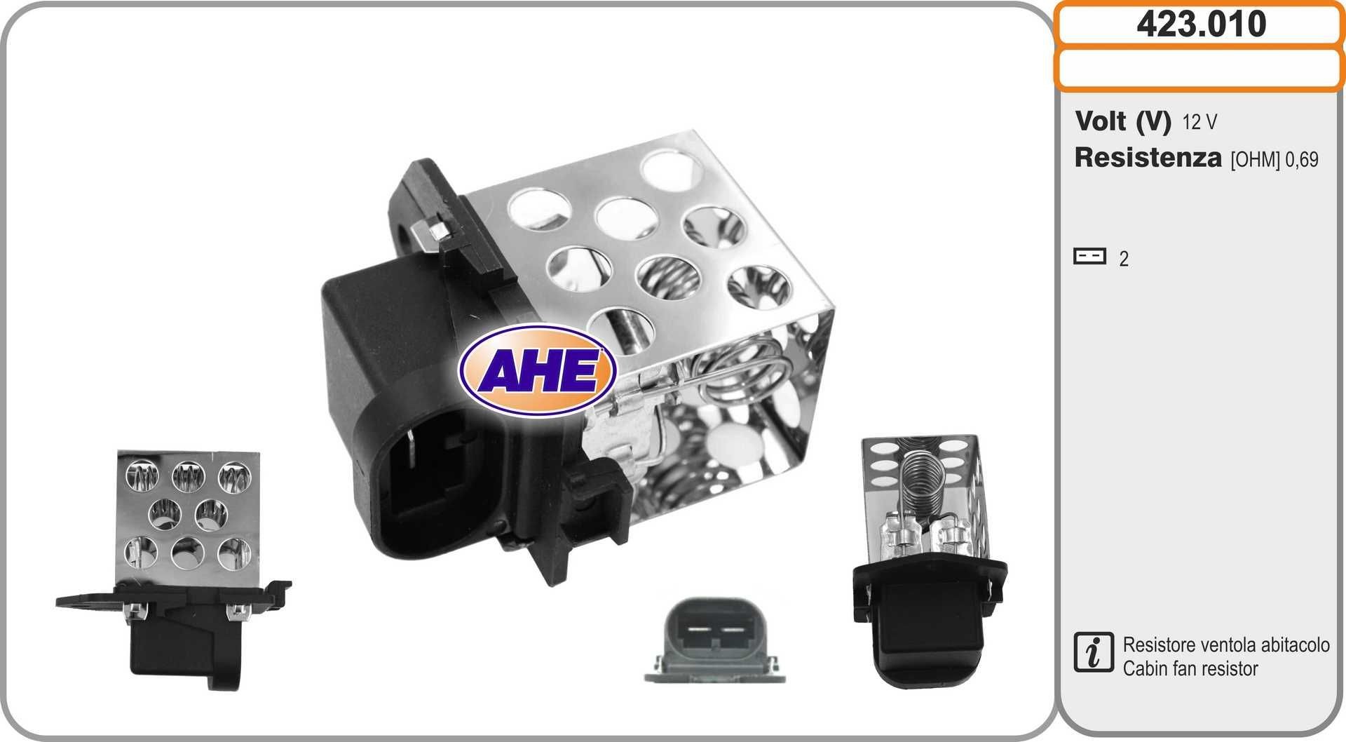 AHE Pre-resistor, electro motor radiator fan Article number: 423.010 cheaply