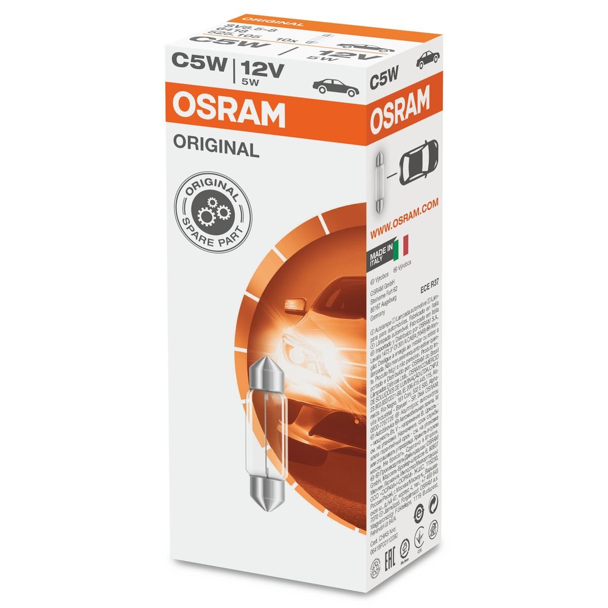 OSRAM Bulb, licence plate light Article number: 6418 cheaply