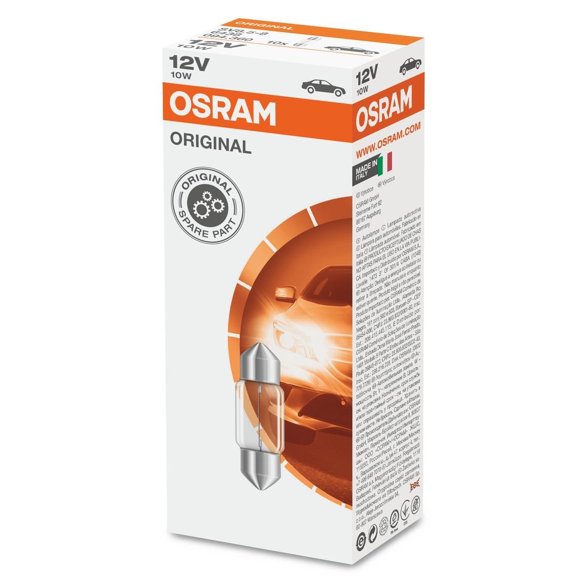 OSRAM Bulb, interior light Article number: 6438 cheaply