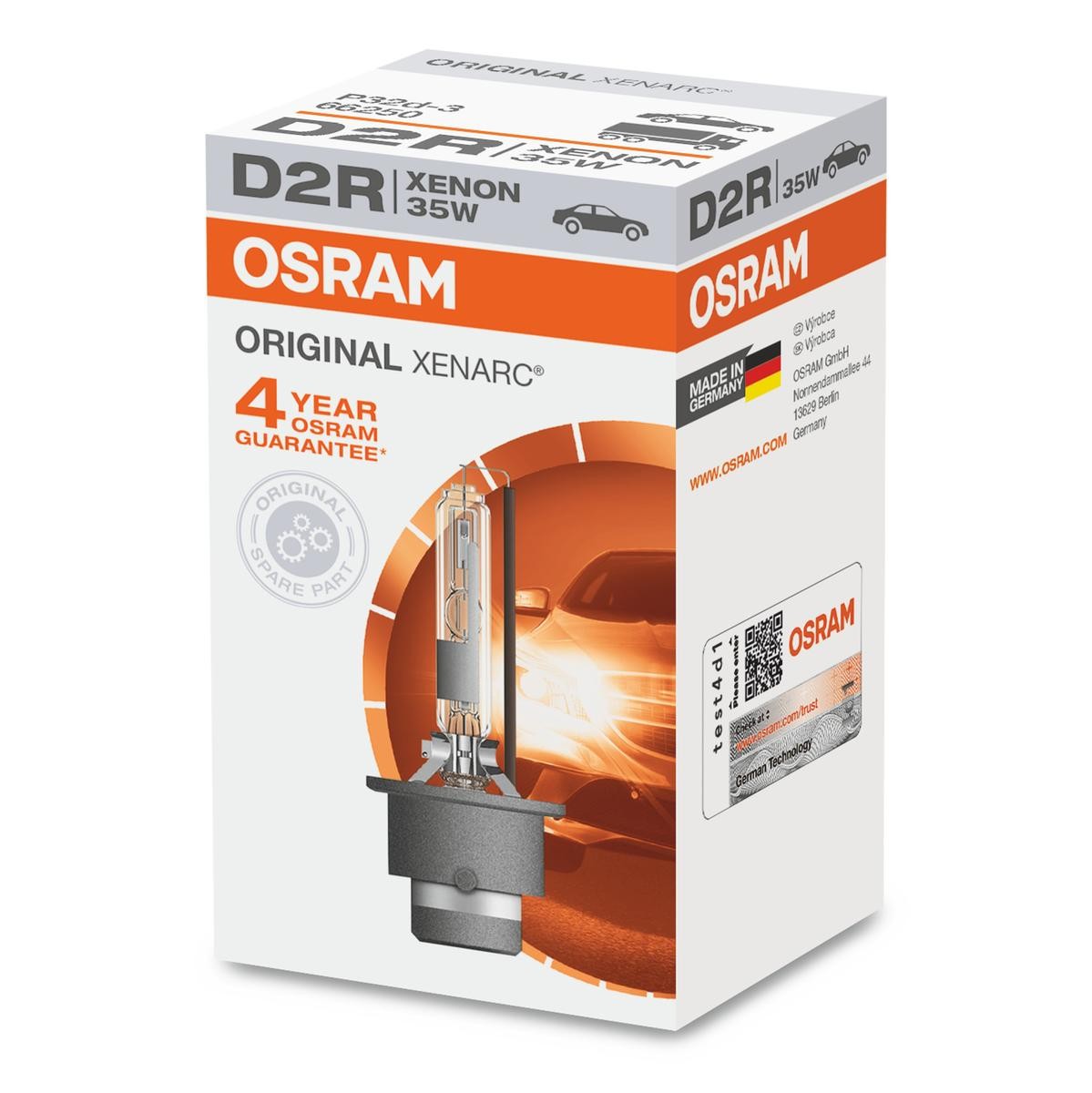 OSRAM 66250 Xenon-polttimo STILO 1.9 JTD 140 HV Diesel 2008