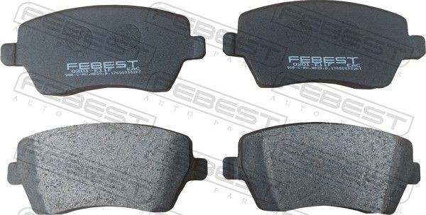 FEBEST Brake pad set Article number: 0201-E11F cheaply