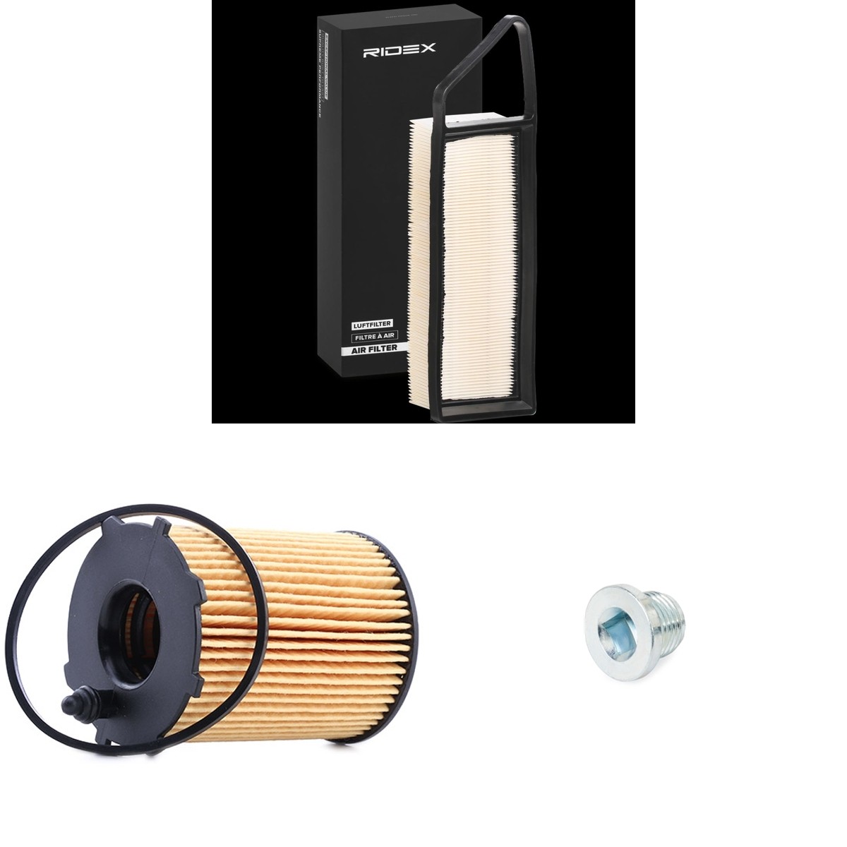 RIDEX Filter kit Varenummer: 4055F1728 billige