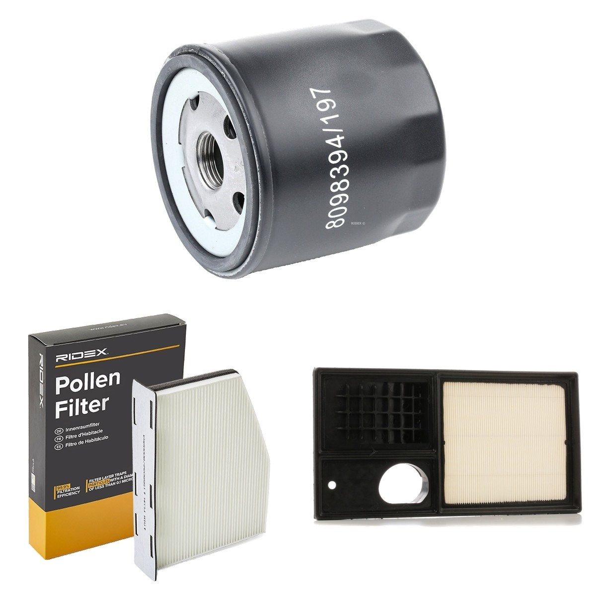 RIDEX Filter kit Varenummer: 4055F3556 billige