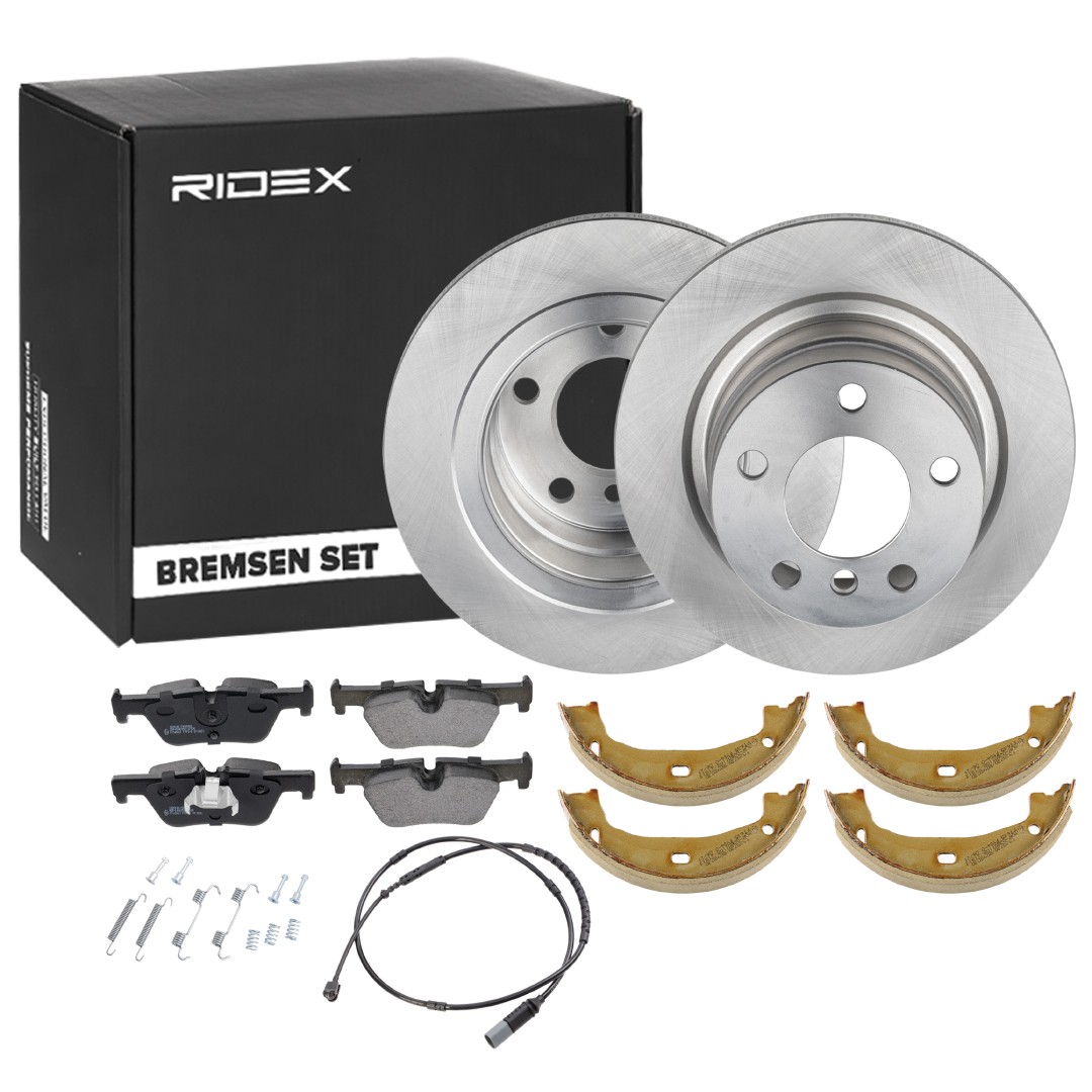 RIDEX Brake discs and pads set Article number: 3405B0491 cheaply