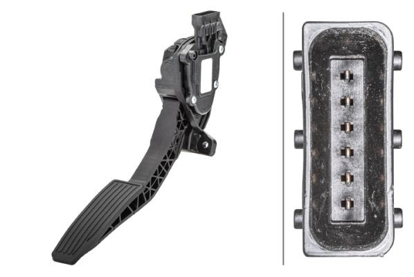 HELLA Accelerator pedal position sensor Article number: 6PV 358 156-051 cheaply