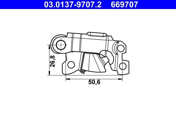 ATE Brake shoe fitting kit Article number: 03.0137-9707.2 cheaply