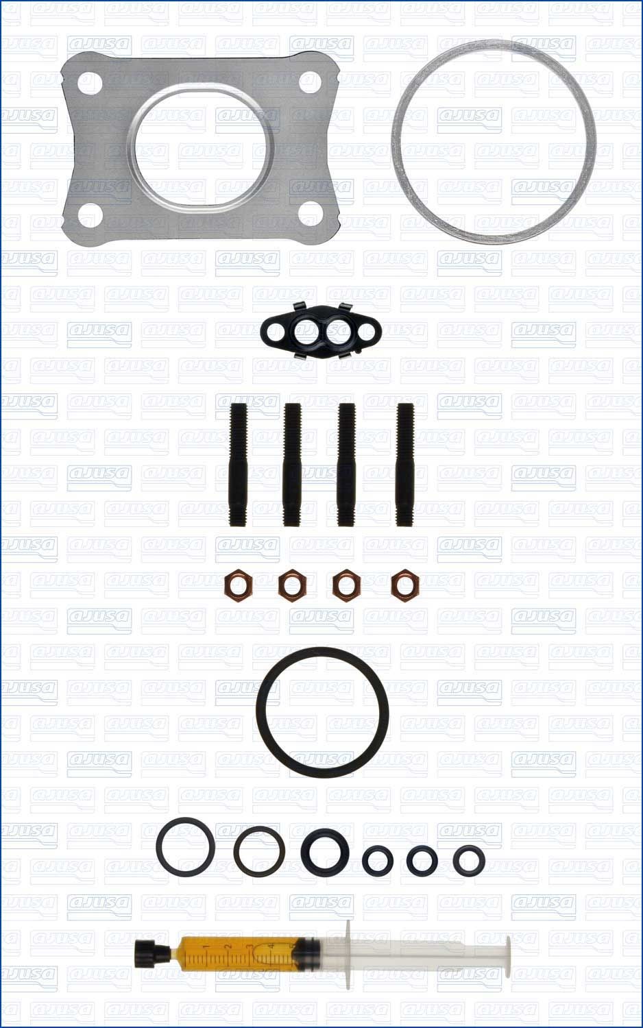 AJUSA JTC12458 Montaažikomplekt, kompressor CADDY 1.4 TSI 131 HP Bensiin