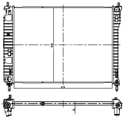 NRF Engine radiator Article number: 550013 cheaply