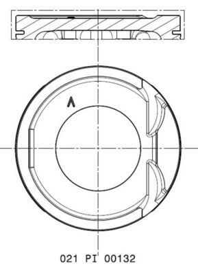 MAHLE ORIGINAL Piston Article number: 021 PI 00132 000 cheaply