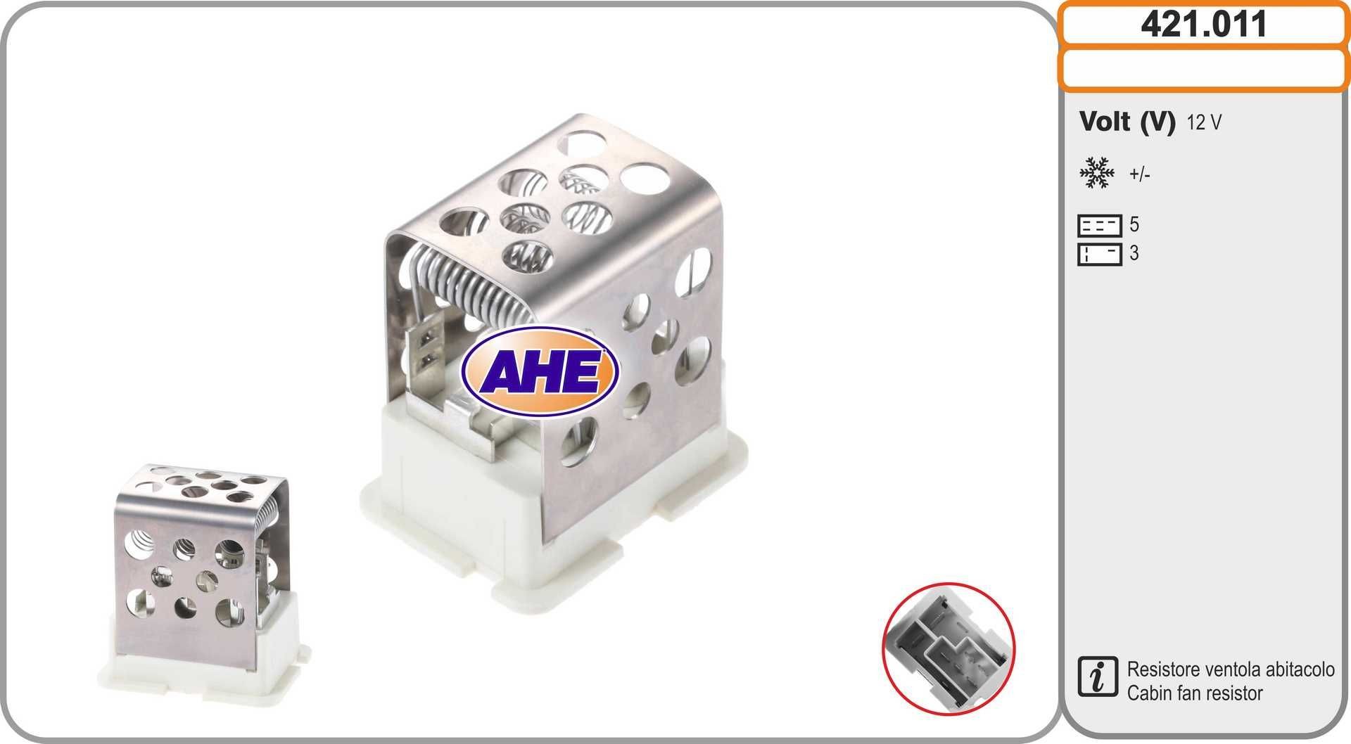 AHE Pre-resistor, electro motor radiator fan Article number: 421.011 cheaply