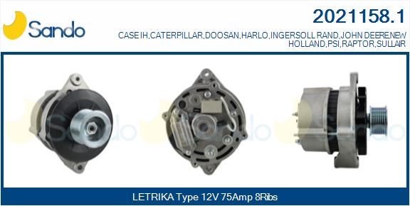 SANDO SRG72012.0 EGR cooler TRANSIT 2.0 DI 86 PS Diesel 2006