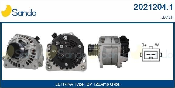 SANDO SRG74002.0 EGR-jahuti COMBO 1.3 CDTI (C26, D26, E26, C05) 80 HP Diisel