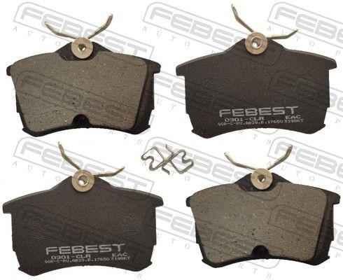 FEBEST Brake pad set Article number: 0301-CLR cheaply