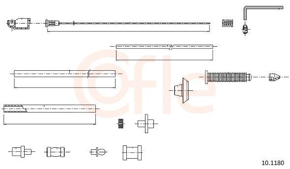 COFLE Throttle cable Article number: 92.10.1180 cheaply