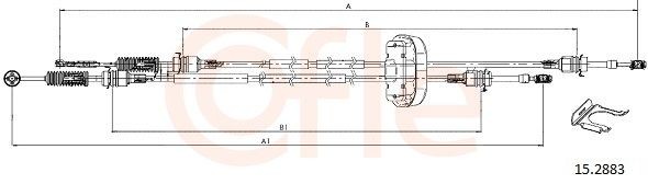 COFLE 92.15.2883 Tross, käigukast VIVARO 2.5 CDTI (F7, J7, A07) 146 HP Diisel