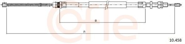 COFLE Cable, manual transmission Article number: 92.2CB.OP020 cheaply