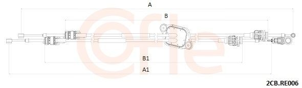 COFLE 92.2CB.RE006 Tross, käigukast MASTER 2.3 dCi 100 FWD (FV0A, FV0B, FV0G, FV0K, FV0H) 101 HP Diisel