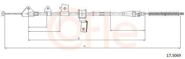COFLE Speedometer cable Article number: 92.S24105 cheaply