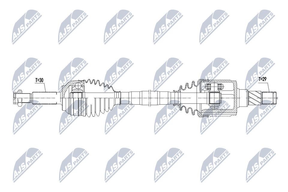 NTY Drive shaft Article number: NPW-CH-078 cheaply