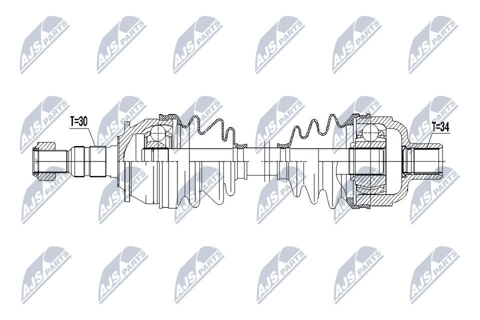 NTY Drive shaft Article number: NPW-PL-083 cheaply