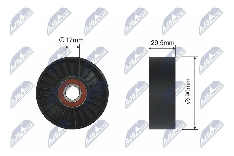 NTY Deflection / Guide Pulley, v-ribbed belt Article number: RNK-CH-023 cheaply