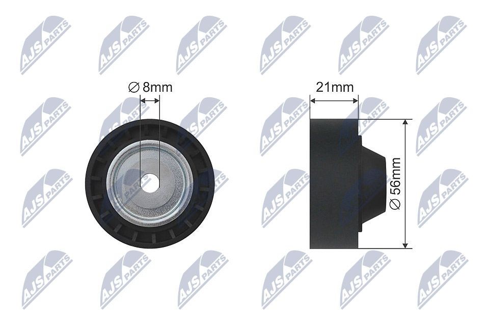 NTY Deflection / Guide Pulley, v-ribbed belt Article number: RNK-RE-009 cheaply