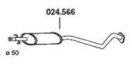 PEDOL Middle silencer Article number: 024.566 cheaply