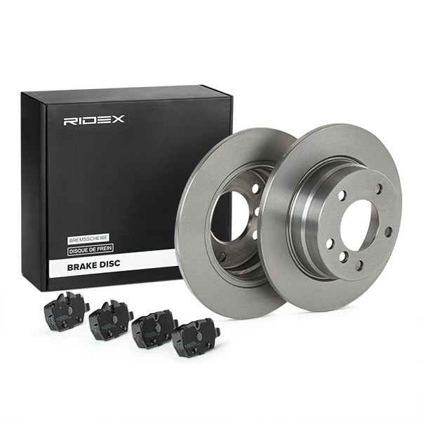 RIDEX Brake discs and pads set Article number: 3405B0884 cheaply