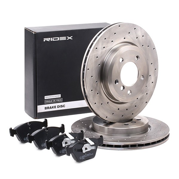 RIDEX Brake discs and pads set Article number: 3405B0937 cheaply