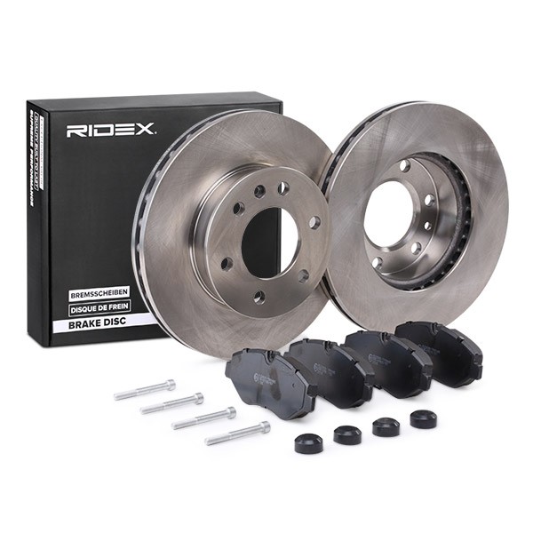 RIDEX Brake discs and pads set Article number: 3405B0956 cheaply