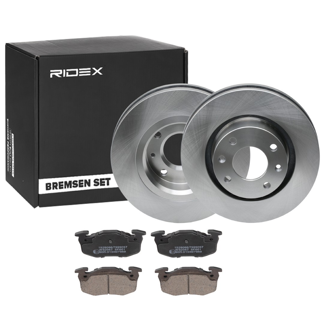 RIDEX Brake discs and pads set Article number: 3405B0959 cheaply