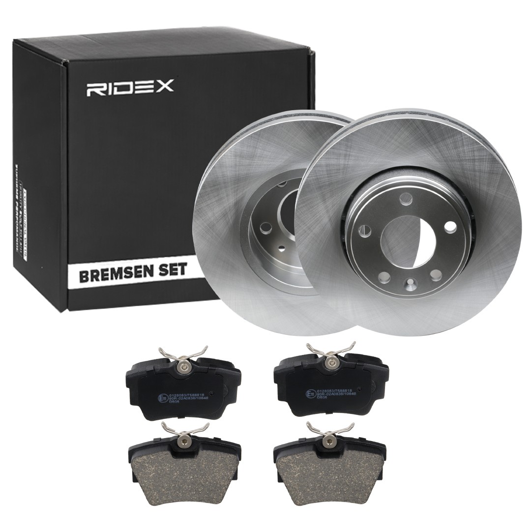 RIDEX Brake discs and pads set Article number: 3405B0961 cheaply
