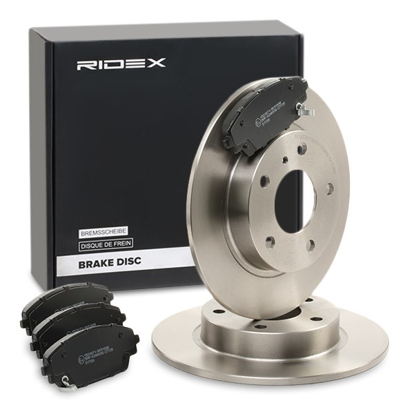 RIDEX Brake discs and pads set Article number: 3405B1125 cheaply