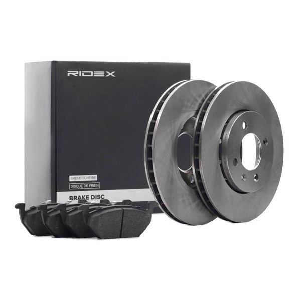 RIDEX Brake discs and pads set Article number: 3405B1128 cheaply