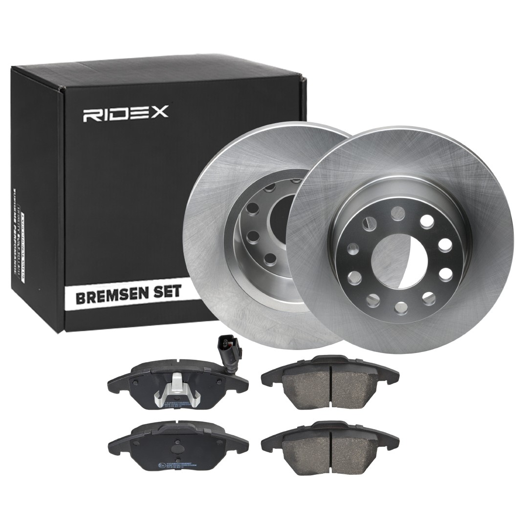 RIDEX Brake discs and pads set Article number: 3405B1137 cheaply