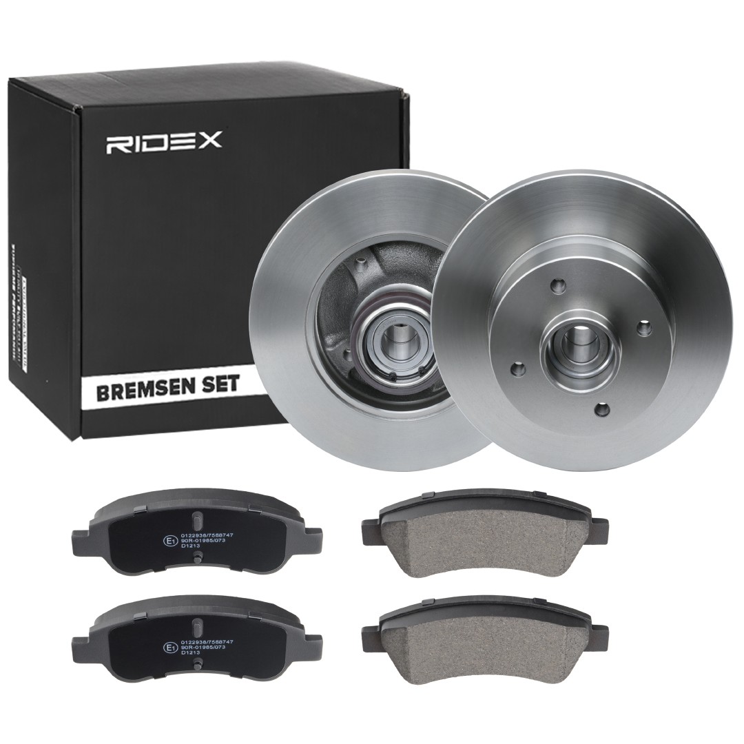 RIDEX Brake discs and pads set Article number: 3405B1167 cheaply