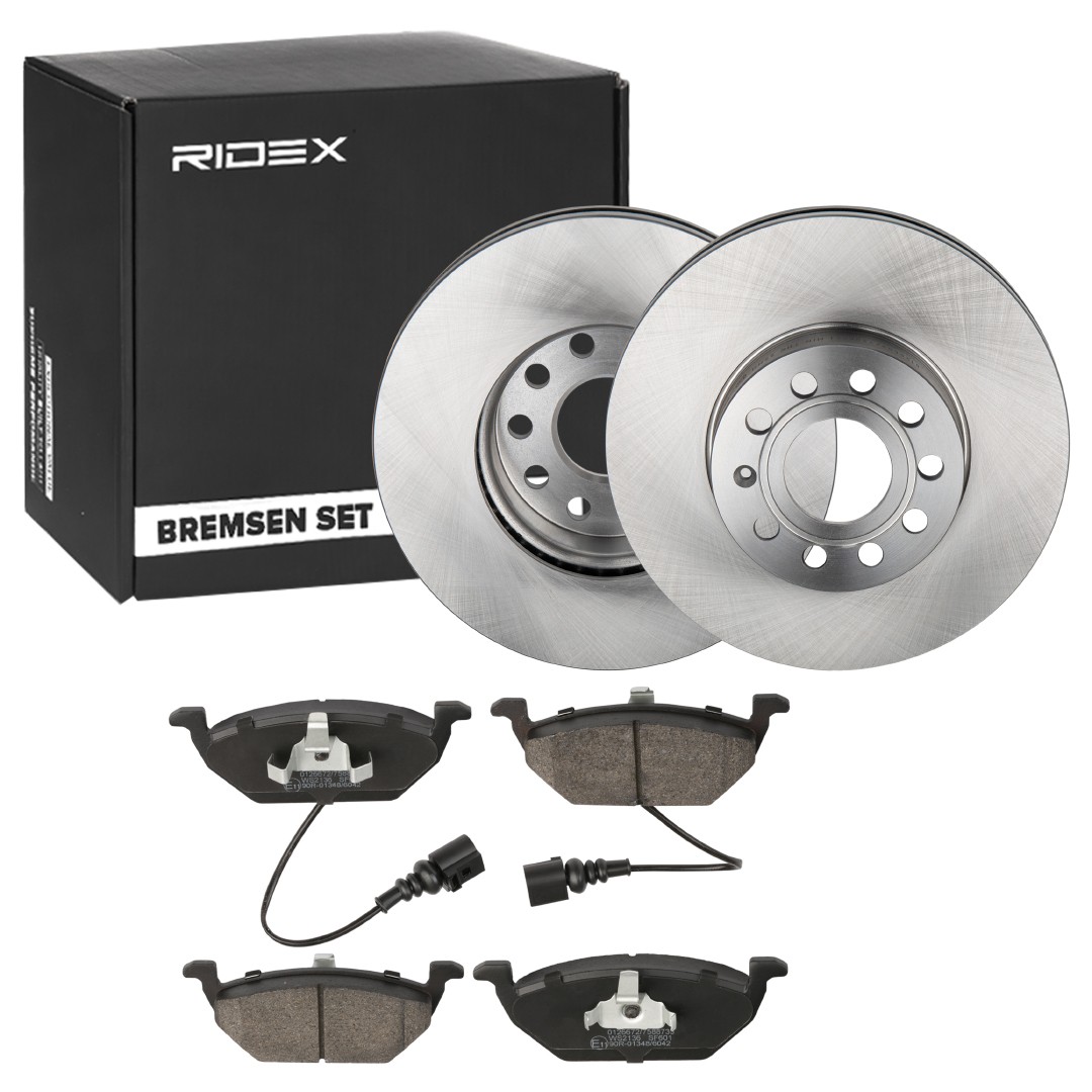 RIDEX Brake discs and pads set Article number: 3405B1174 cheaply