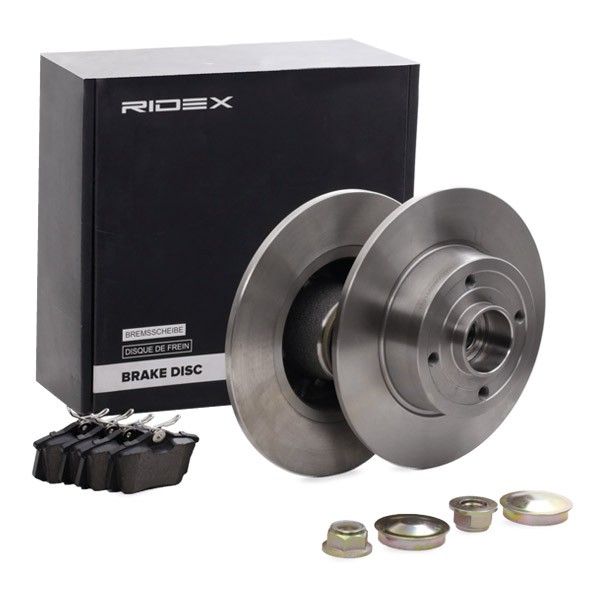 RIDEX Brake discs and pads set Article number: 3405B1184 cheaply