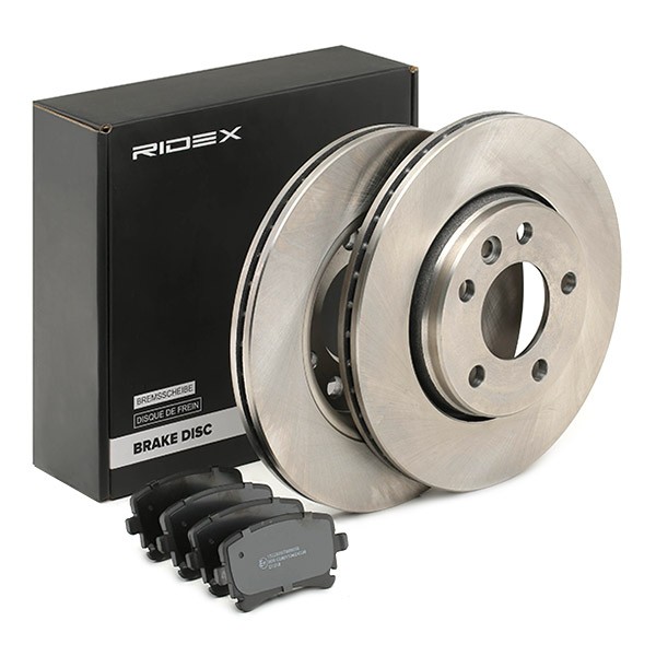 RIDEX Brake discs and pads set Article number: 3405B1258 cheaply