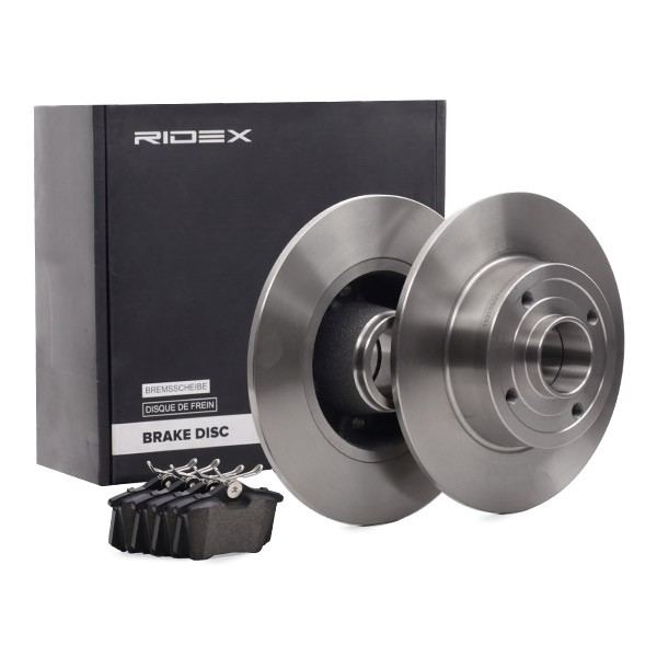 RIDEX Brake discs and pads set Article number: 3405B1438 cheaply