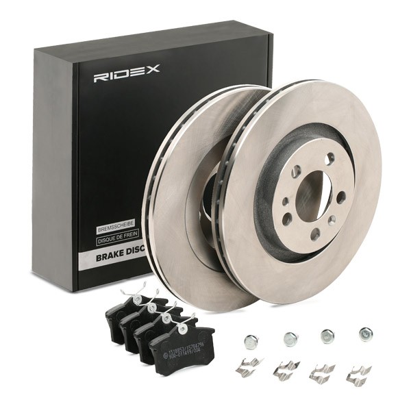RIDEX Brake discs and pads set Article number: 3405B1466 cheaply