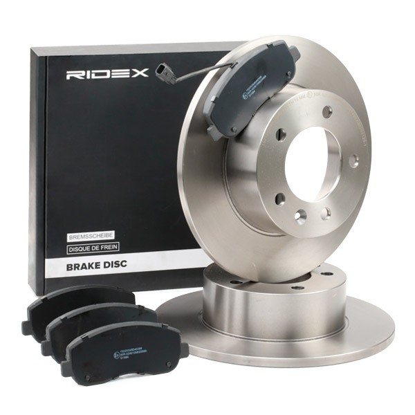 RIDEX Brake discs and pads set Article number: 3405B1472 cheaply