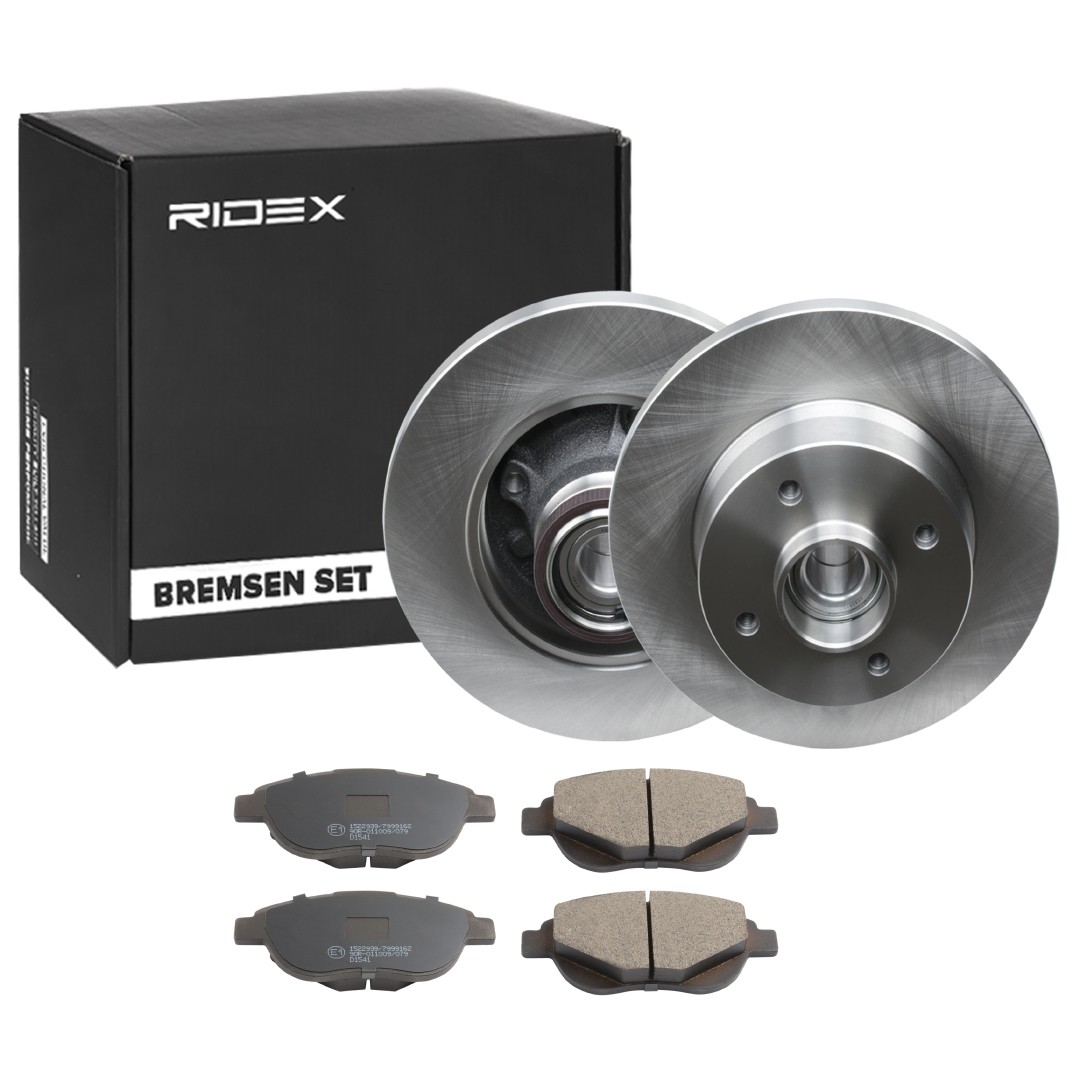 RIDEX Brake discs and pads set Article number: 3405B1506 cheaply