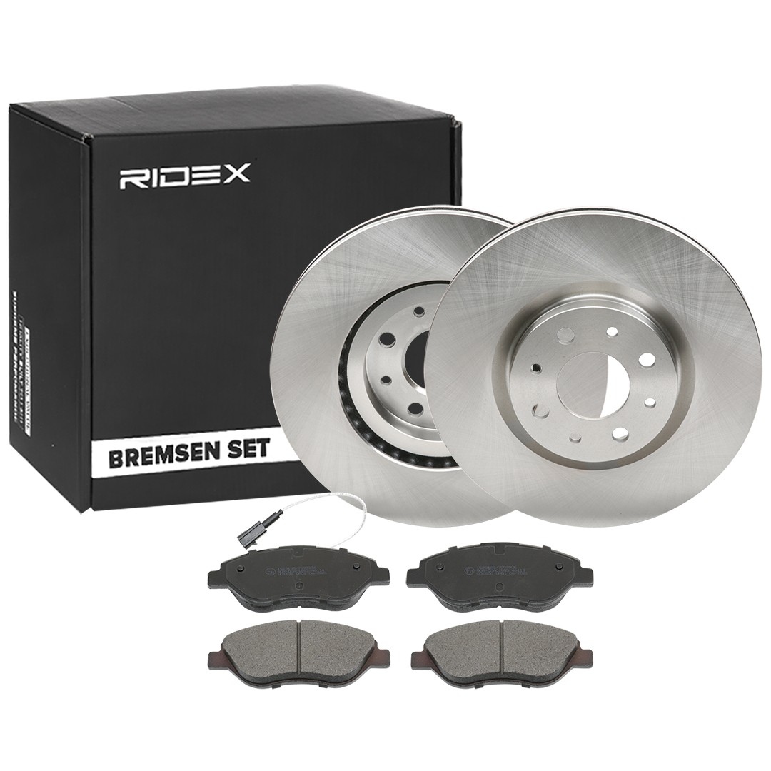 RIDEX Brake discs and pads set Article number: 3405B1538 cheaply