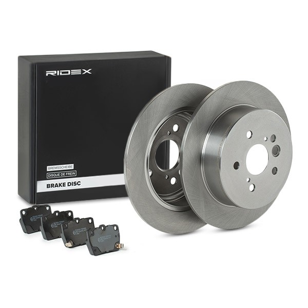 RIDEX Brake discs and pads set Article number: 3405B1545 cheaply