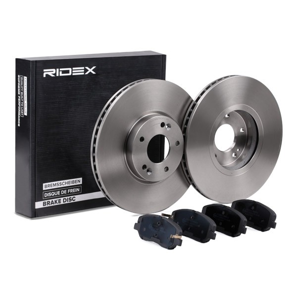 RIDEX Brake discs and pads set Article number: 3405B1551 cheaply