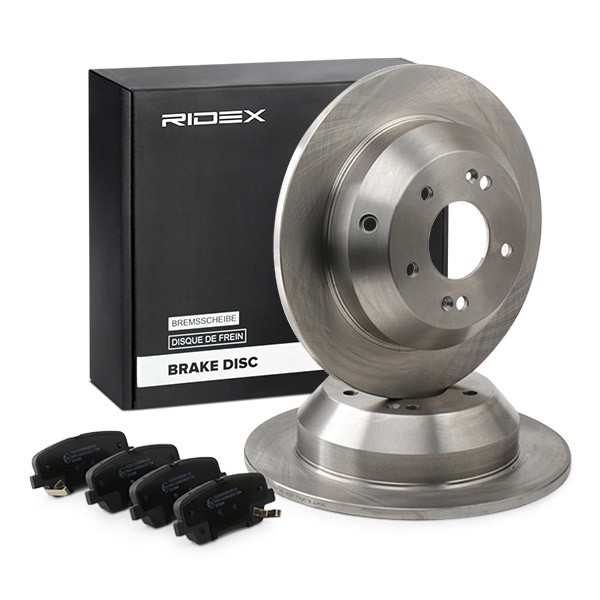 RIDEX Brake discs and pads set Article number: 3405B1557 cheaply