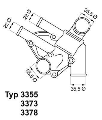 WAHLER Thermostat Article number: 3373.80D cheaply